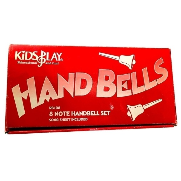 Rhythm Band Instruments 8 Note Hand Bell Set With Two Music Books